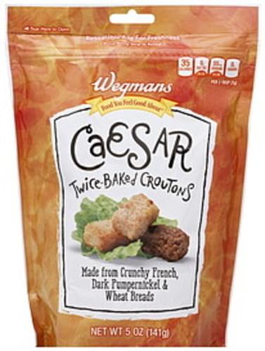 Wegmans Twice-Baked, Caesar Croutons - 5 oz