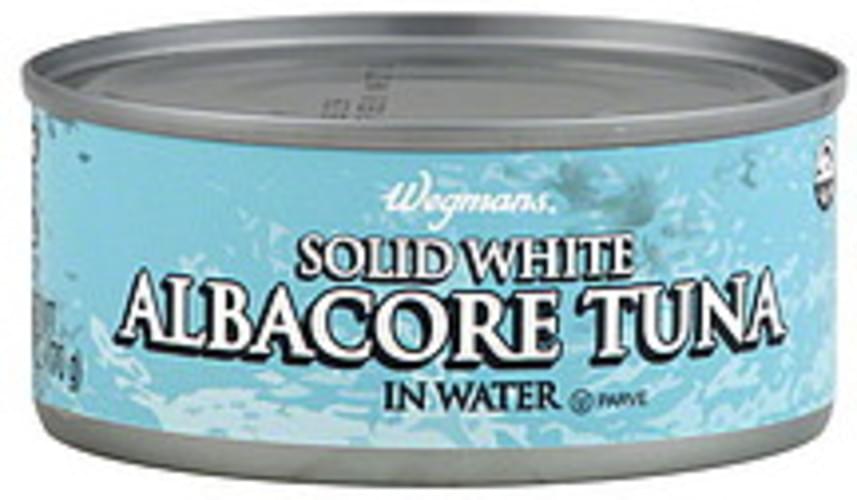 Wegmans Solid White Albacore, in Water Tuna 6 oz, Nutrition