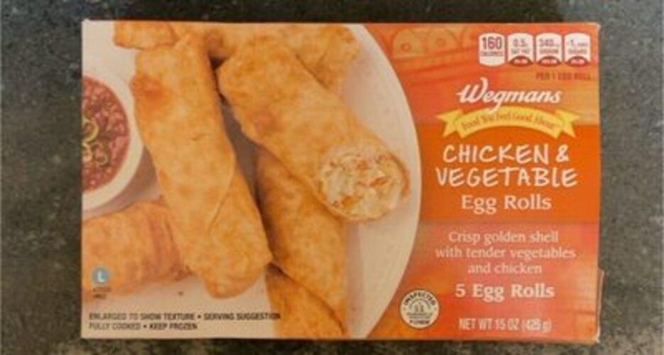 Wegmans Chicken & Vegetable Egg Rolls 5 ea, Nutrition Information Innit