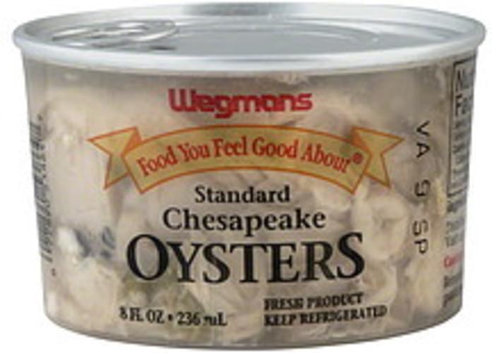 Wegmans Standard Chesapeake Oysters 8 oz, Nutrition Information Innit