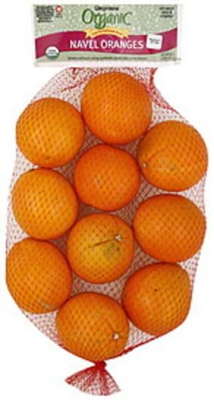 Wegmans Navel, Organic Oranges - 64 oz