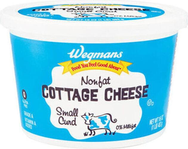 Wegmans Small Curd, Fat Free Cottage Cheese 16 oz, Nutrition