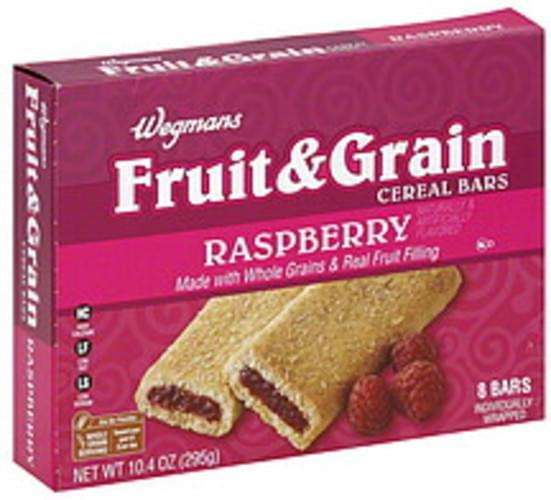 Wegmans Fruit & Grain, Raspberry Cereal Bars 8 ea, Nutrition