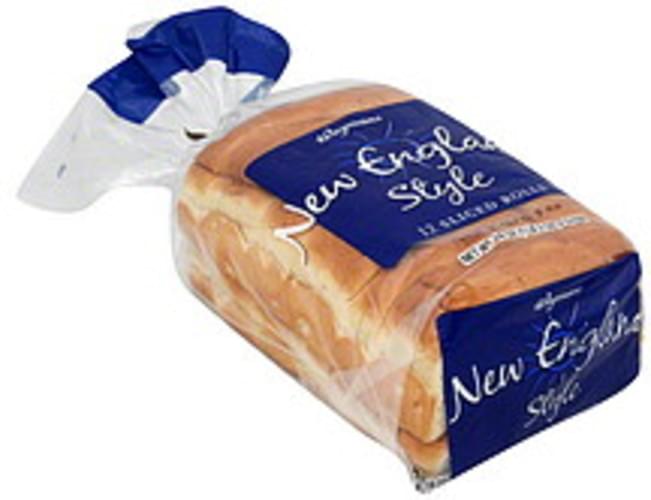 Wegmans Sliced, New England Style Rolls 12 ea, Nutrition Information
