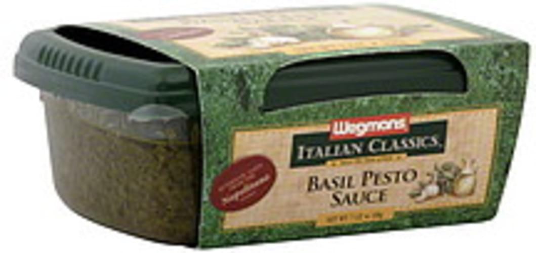 Wegmans Basil Pesto Pasta Sauce 7 oz, Nutrition Information Innit