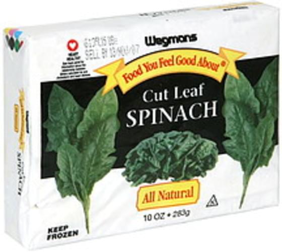Wegmans Cut Leaf Spinach 10 oz, Nutrition Information Innit