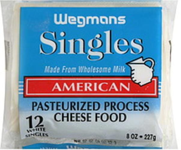 Wegmans American Cheese, White Singles 12 ea, Nutrition Information Innit
