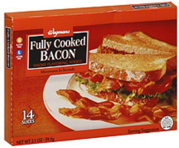 Wegmans Fully Cooked Bacon 14 ea, Nutrition Information Innit