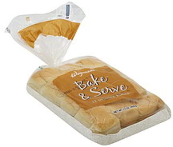 Wegmans Bake & Serve Dinner Rolls 12 ea, Nutrition Information Innit