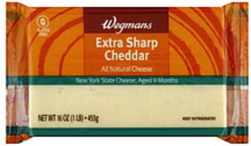 Wegmans Extra Sharp White Cheddar Cheese 16 oz, Nutrition Information