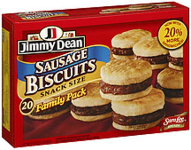 Jimmy Dean Sausage Biscuit Snack Size Sandwiches 34 oz, Nutrition Information Innit