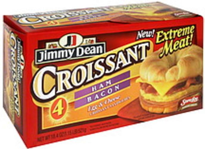 Jimmy Dean Ham, Bacon, Egg & Cheese Croissant Sandwiches 4 ea