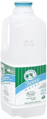 Thomas Dairy Skim Milk - 1 QT