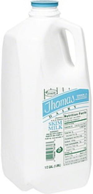 Thomas Dairy Skim Milk - 0.5 Gal