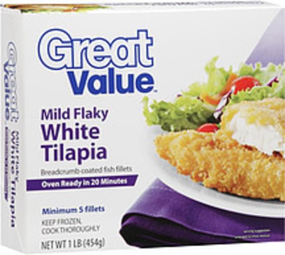 Great Value Mild Flaky White Tilapia 1 lb, Nutrition Information Innit