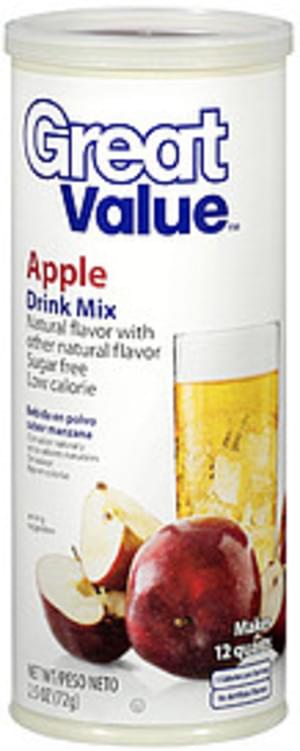 Great Value Apple Drink Mix - 2.5 oz, Nutrition Information | Innit