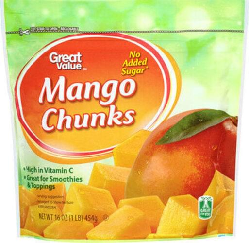 Great Value Mango Chunks 140 g, Nutrition Information Innit