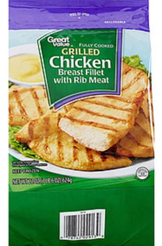Great Value Chicken Breast Fillet with Rib Meat - 104 g