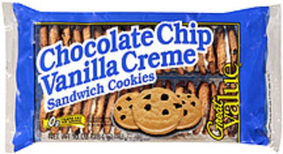 Great Value Chocolate Chip Vanilla Cr me Sandwich Cookies 10 Oz great-value-chocolate-chip-vanilla-cr-me-sandwich-cookies-10-oz