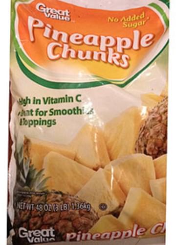 Great Value Pineapple Chunks - 140 g