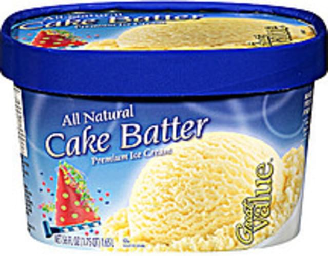 Great Value Cake Batter Ice Cream 56 oz, Nutrition Information Innit