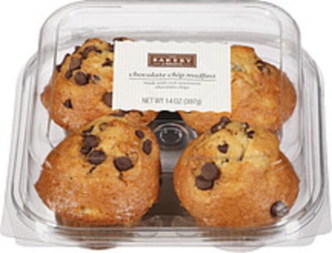 The Bakery At Walmart Chocolate Chip Muffins 14 oz, Nutrition