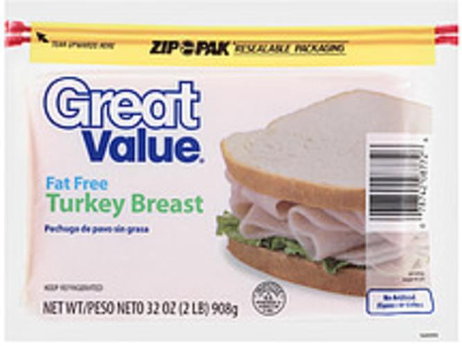 Great Value Turkey Breast 32 oz, Nutrition Information Innit