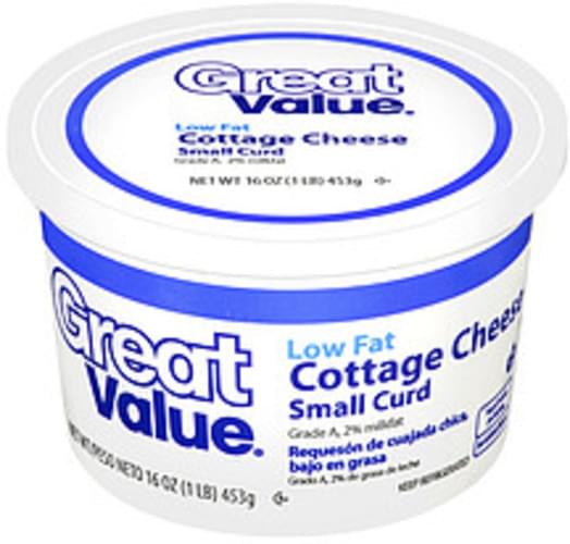 Great Value Low Fat Small Curd Cottage Cheese 16 Oz Nutrition