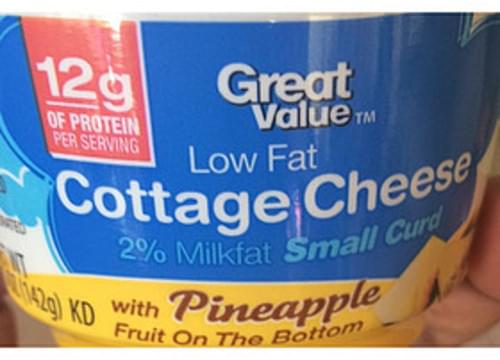 Great Value Low Fat Cottage Cheese With Pineapple 142 G