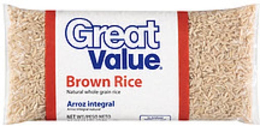 Great Value Brown Rice 16 oz, Nutrition Information Innit