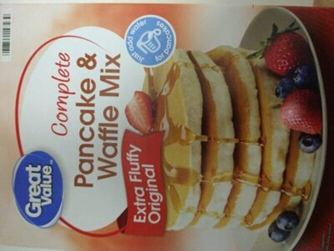 Great Value Original Complete Pancake & Waffle Mix 39 g, Nutrition