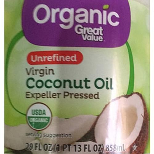 Great Value Unrefined Virgin Coconut Oil - 14 g
