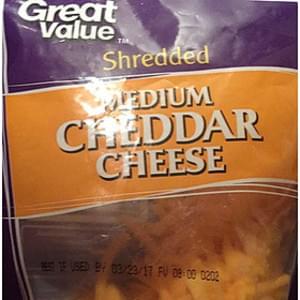 Great Value Shredded Medium Cheddar Cheese 28 G Nutrition Great Value Shredded Medium Cheddar Cheese 28 G Nutrition