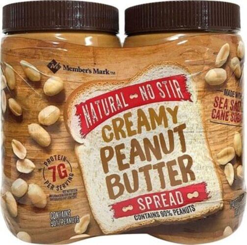Member's Mark Creamy Peanut Butter Spread 32 g, Nutrition Information