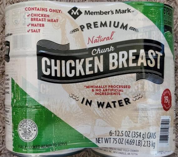 Member's Mark Chicken Breast Chunk 53 g, Nutrition Information Innit