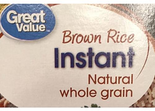 Great Value Instant Brown Rice - 50 g