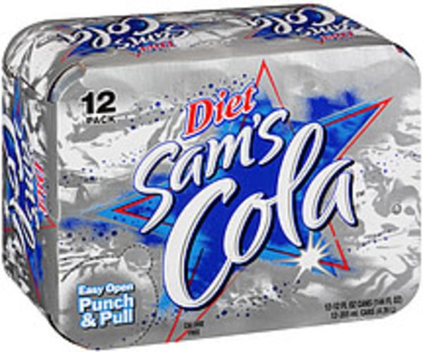Sam's Cola Diet Calorie Free Soda 12, Nutrition Information Innit