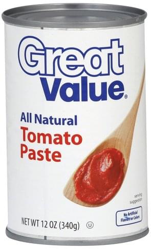Great Value Tomato Paste - 12 oz