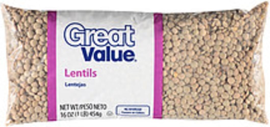 Great Value Lentils 16 oz, Nutrition Information Innit