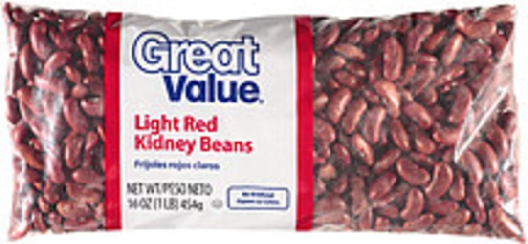 Great Value Light Red Kidney Beans 16 oz, Nutrition Information Innit