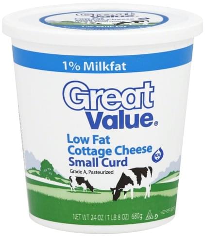 Great Value Low Fat Small Curd Cottage Cheese 24 Oz Nutrition