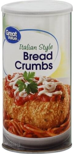 Great Value Italian Style Bread Crumbs - 15 oz
