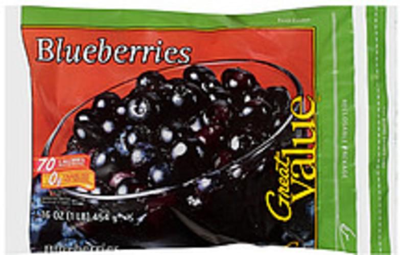 Great Value Blueberries 16 oz, Nutrition Information Innit