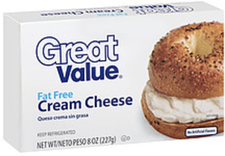 Great Value Fat Free Cream Cheese 8 Oz Nutrition Information Innit