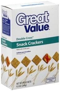 Great Value Snack Crackers Double Cross