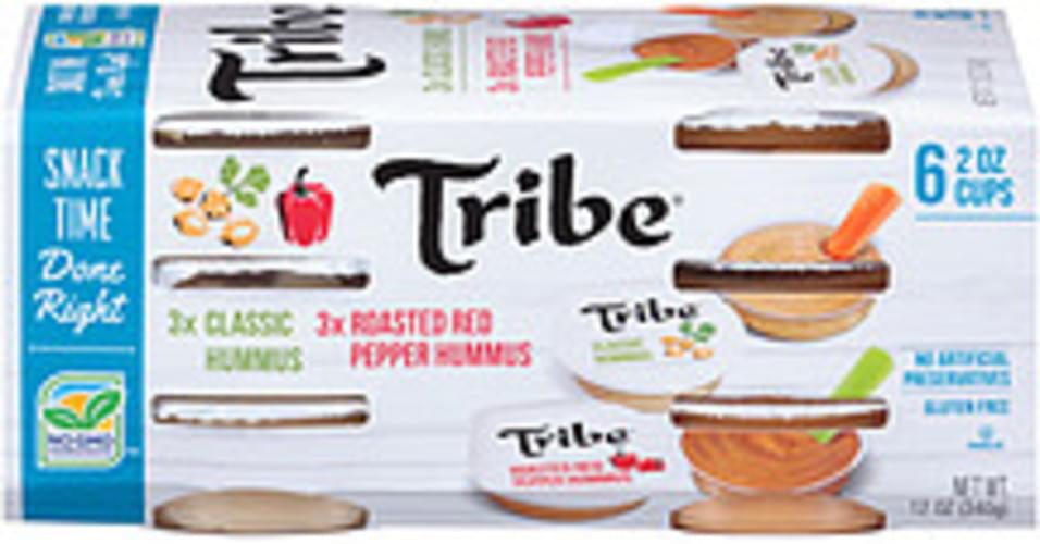 Tribe Classic Hummus & Roasted Red Pepper Tribe Classic Hummus & Roasted Red Pepper Hummus Dip - 0