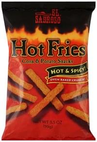 Andy Capps Hot Fries - 3.5 oz, Nutrition Information | Innit