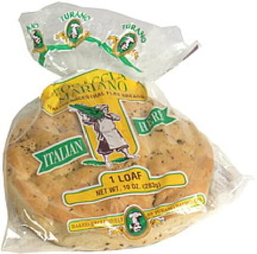 Turano Italian Herb Focaccia Mariano 10 oz, Nutrition Information Innit