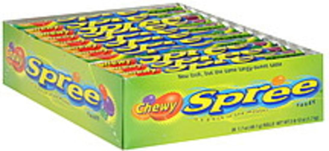 Spree Chewy Candy 36 ea, Nutrition Information Innit