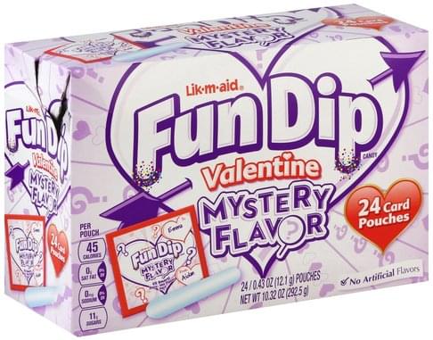 Fun dip nutrition label